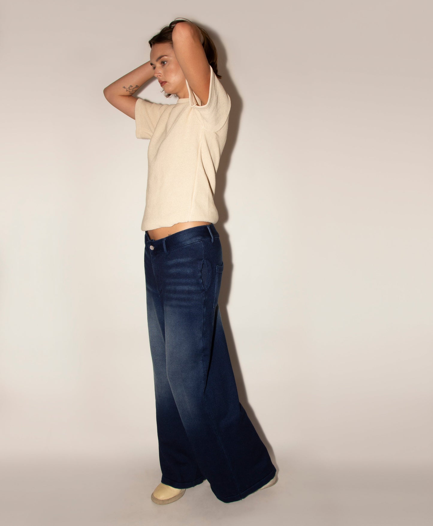 Swimmer Flare Pants -- Paris Wash