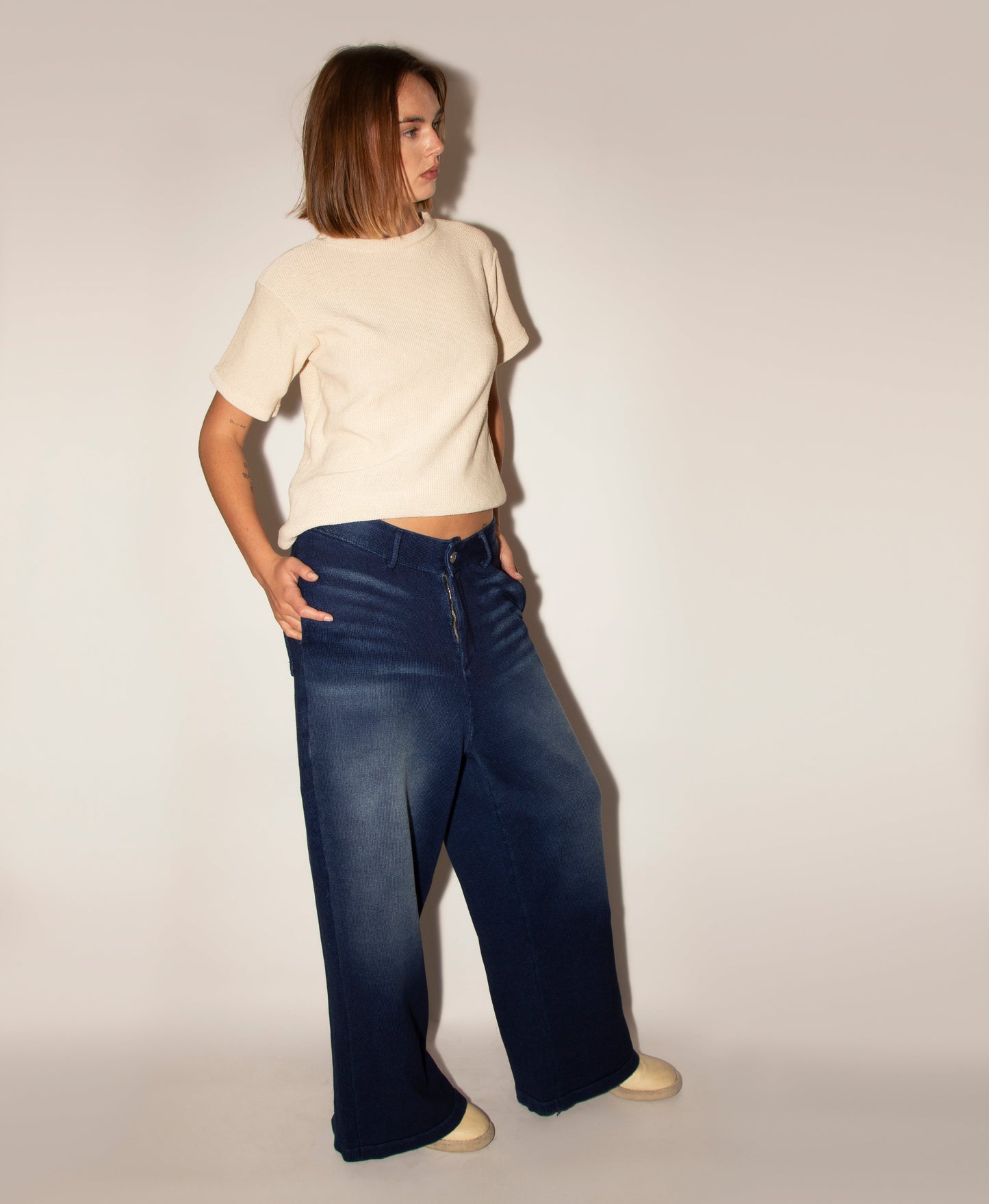 Swimmer Flare Pants -- Paris Wash