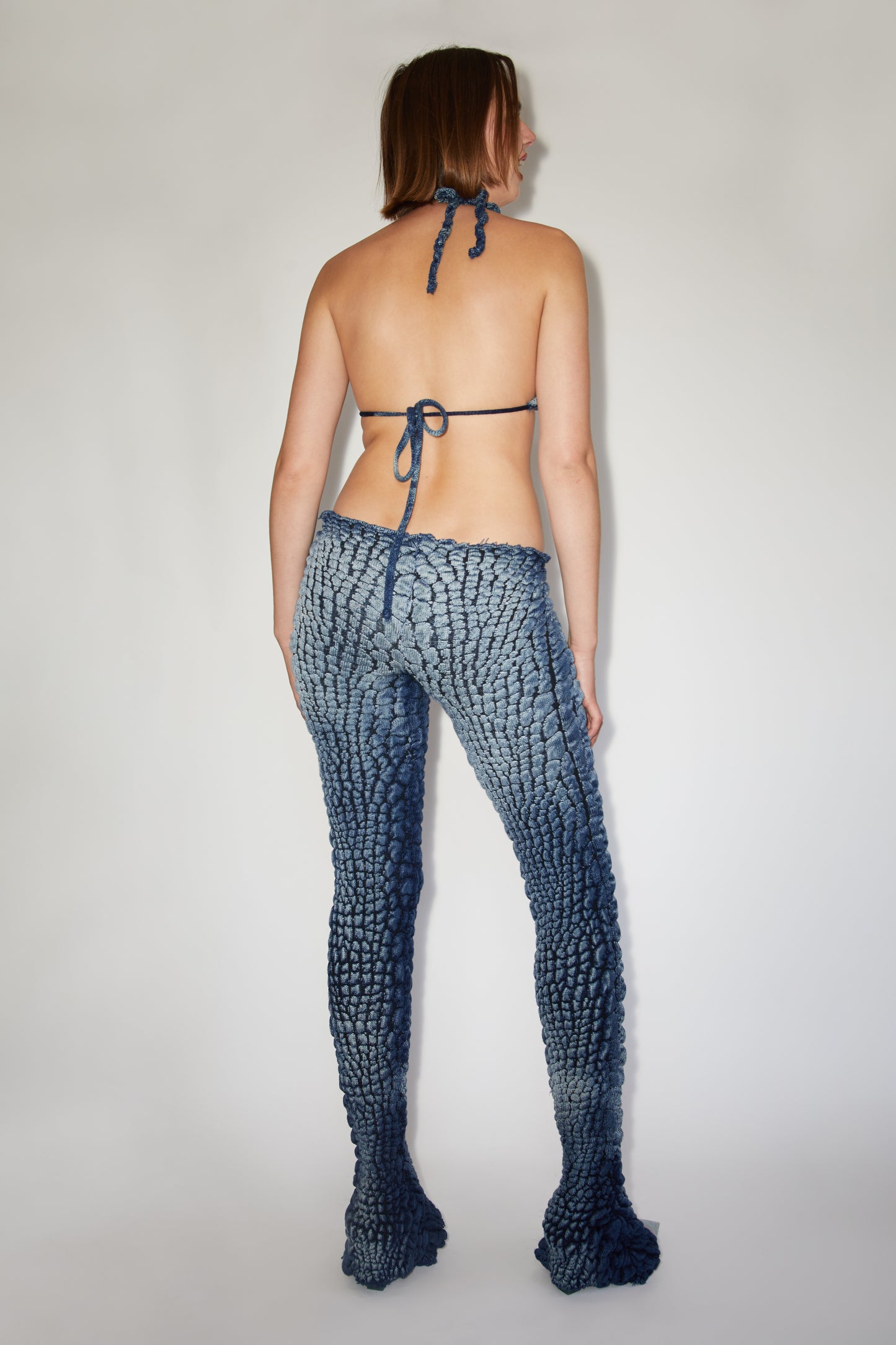 Bio Crocodile Flare Pants -- Shadow Wash
