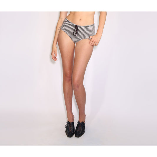 Skimpy Bikini Bottom - Baby Pink & Black