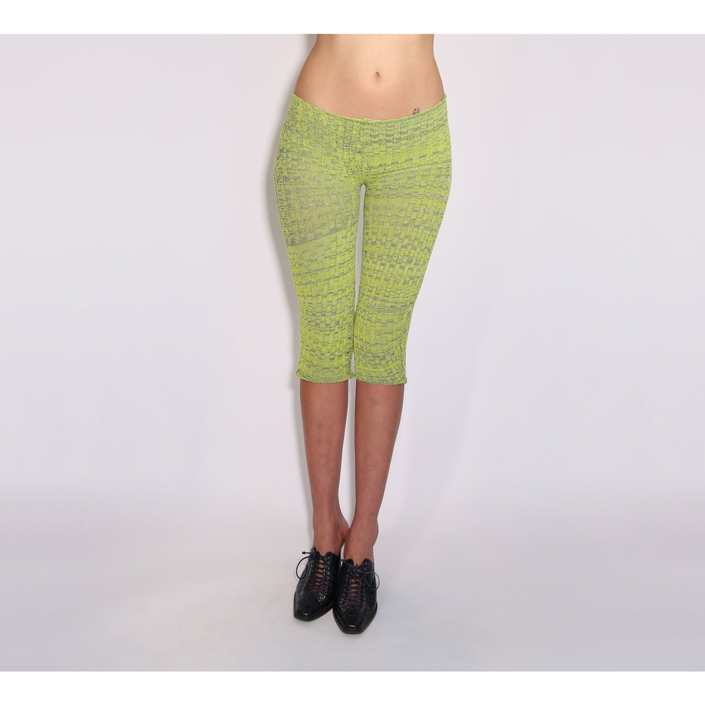 Neon Capris - Neon Yellow & Blue