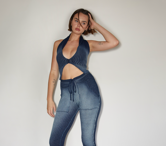 Halter Vest -- Shadow Wash