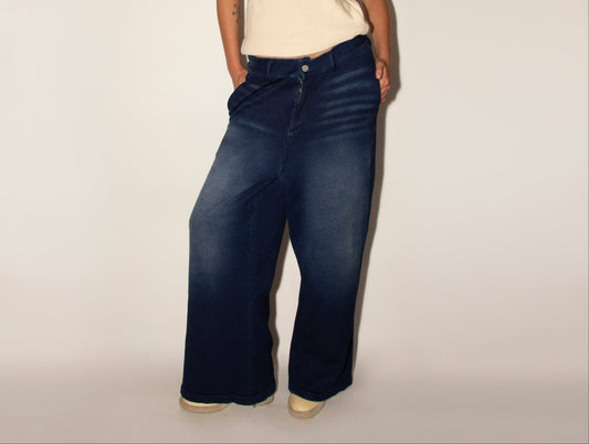 Swimmer Flare Pants -- Paris Wash
