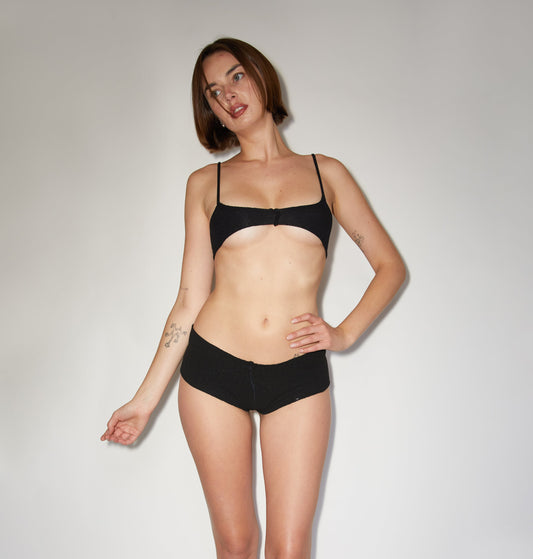 Black Inside Out Bralette