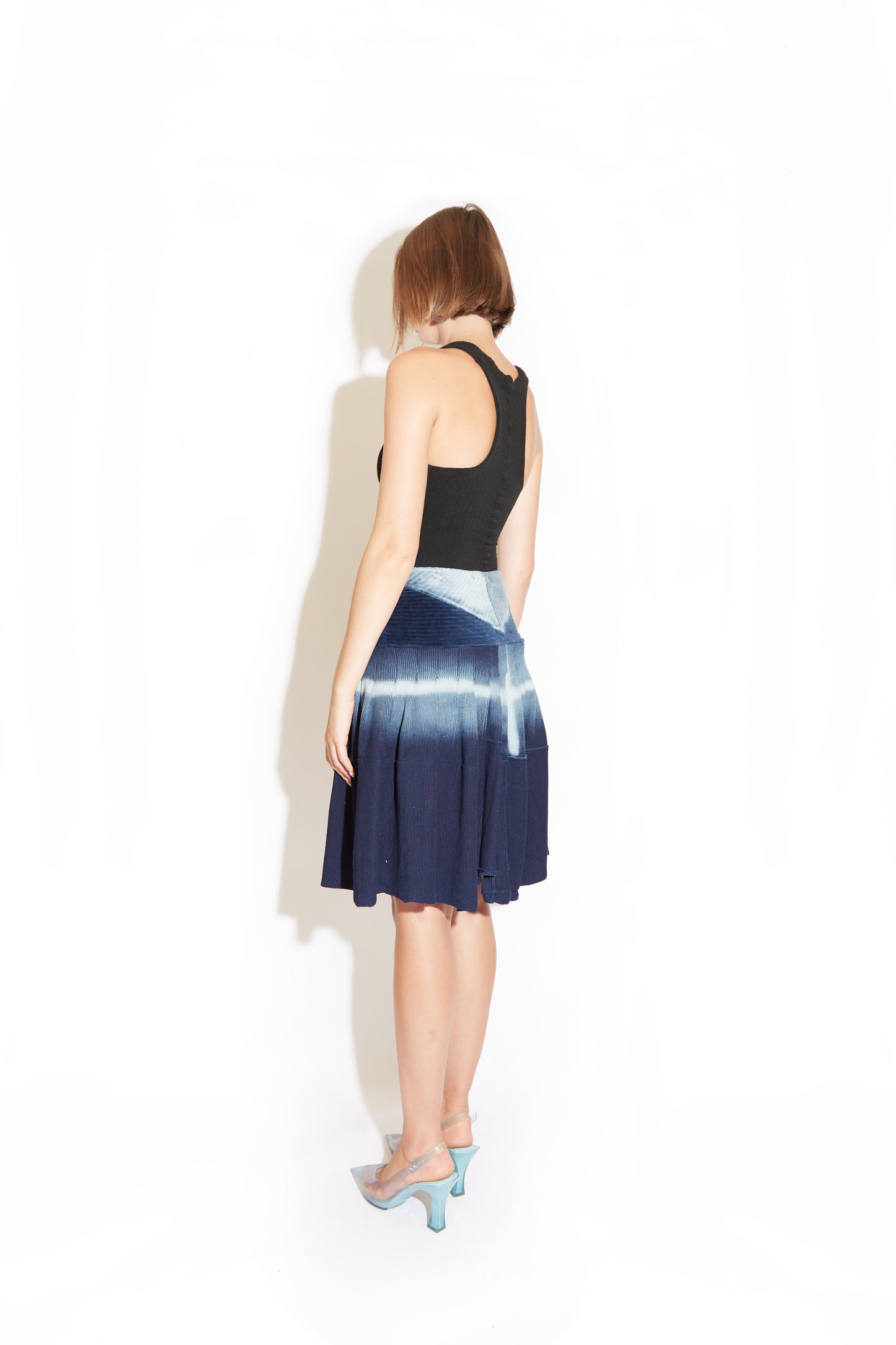 Upcycled Deadstock Pleated Skirt