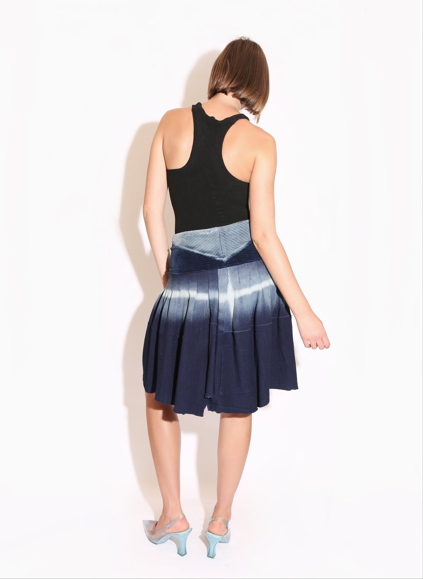 Upcycled Deadstock Pleated Skirt