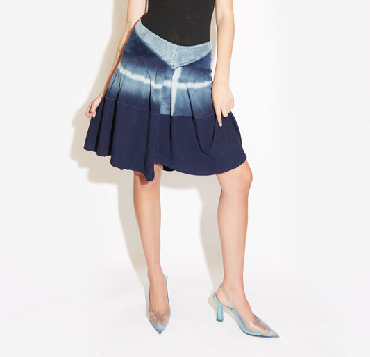 Upcycled Deadstock Pleated Skirt