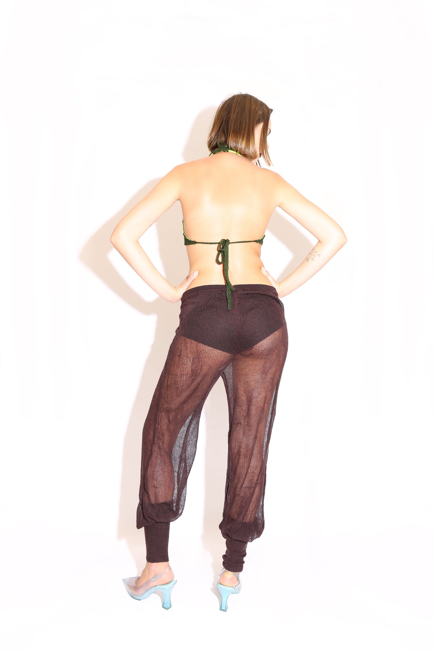 Sheer Genie Pants - Brown