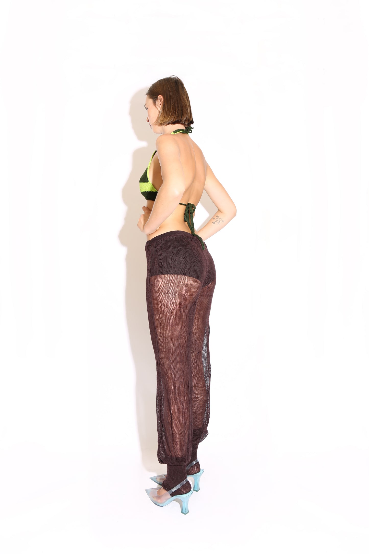 Sheer Genie Pants - Brown