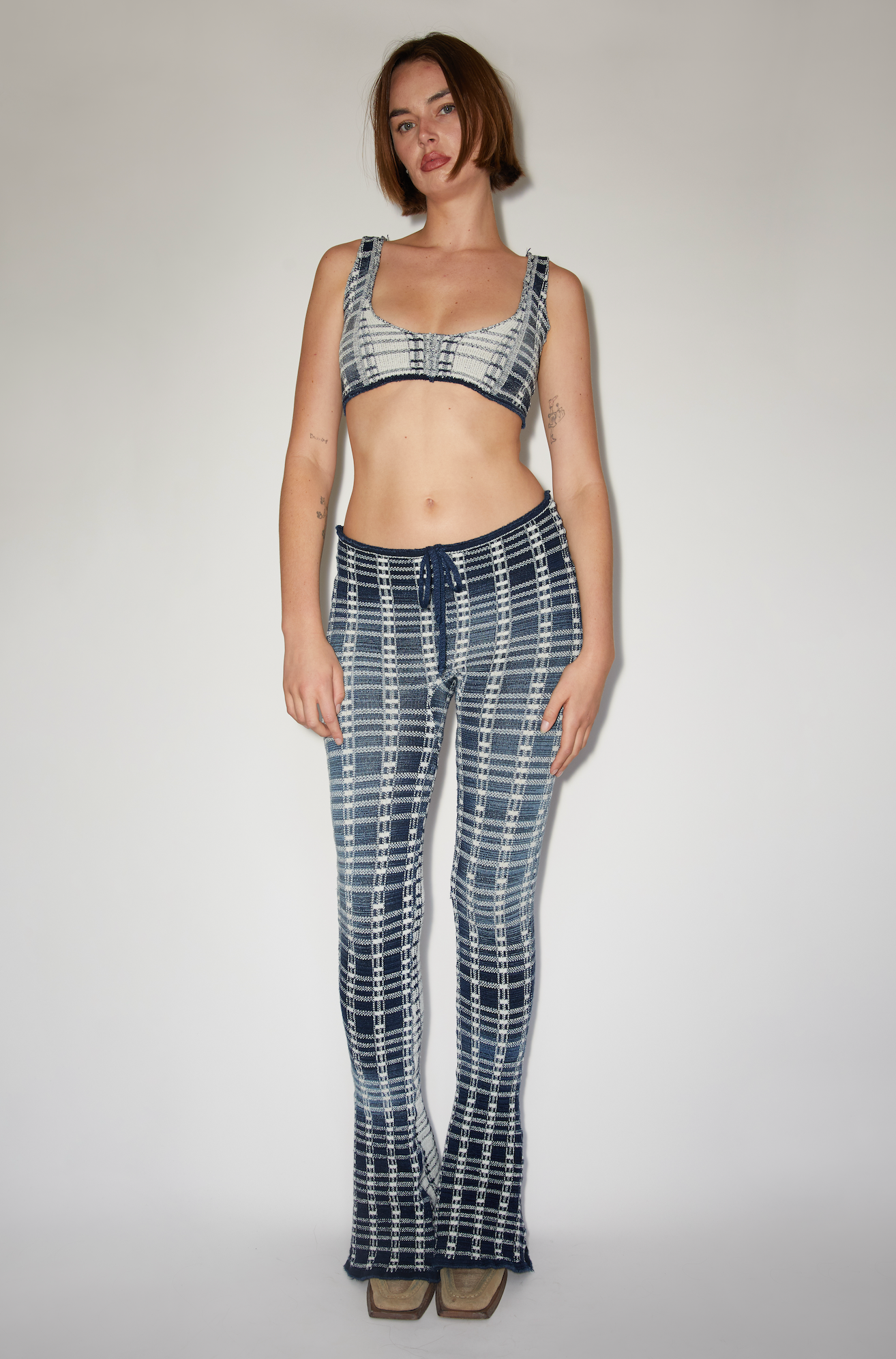 2020s Flare Pant - Plaid