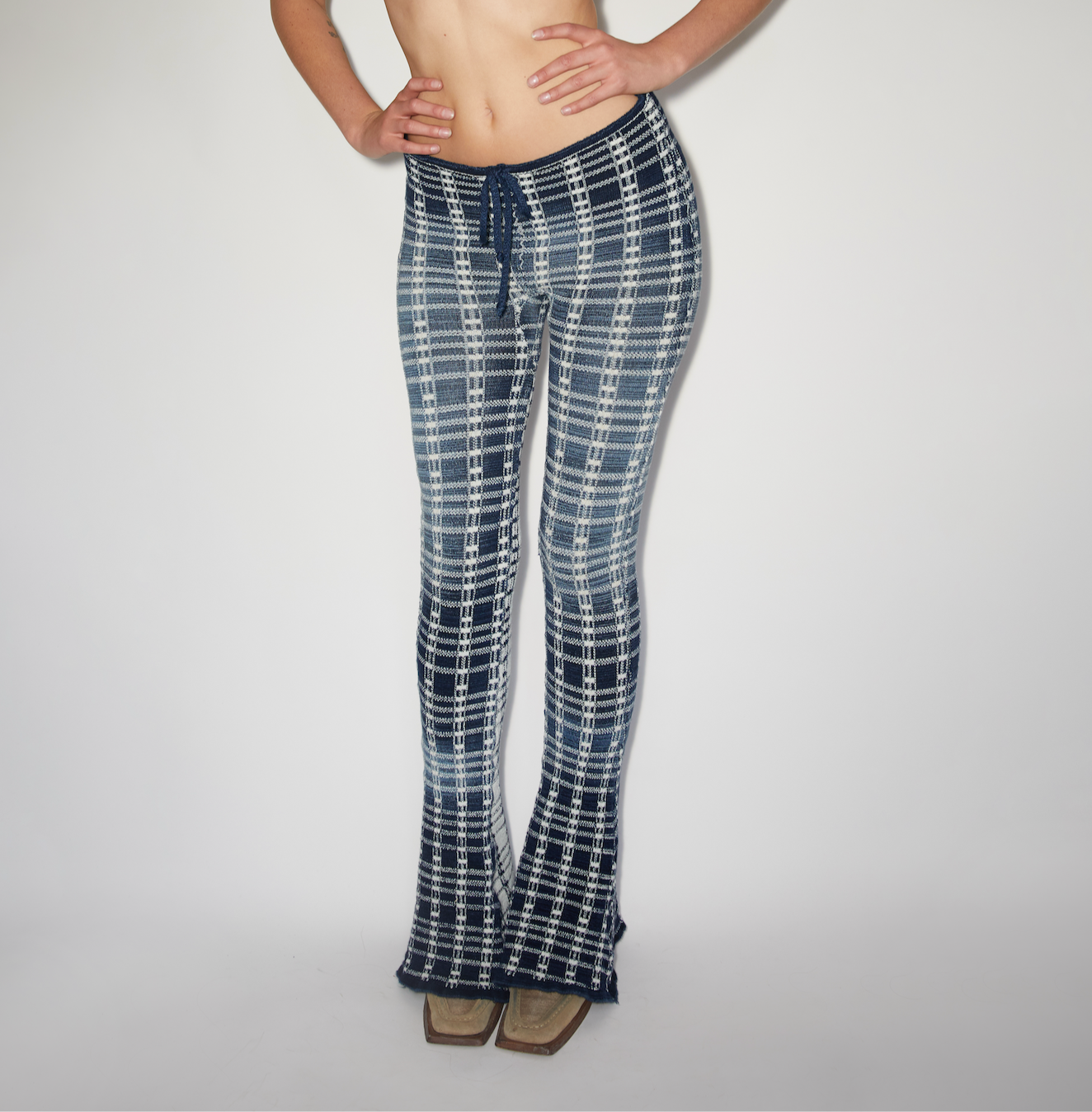 2020s Flare Pant - Plaid