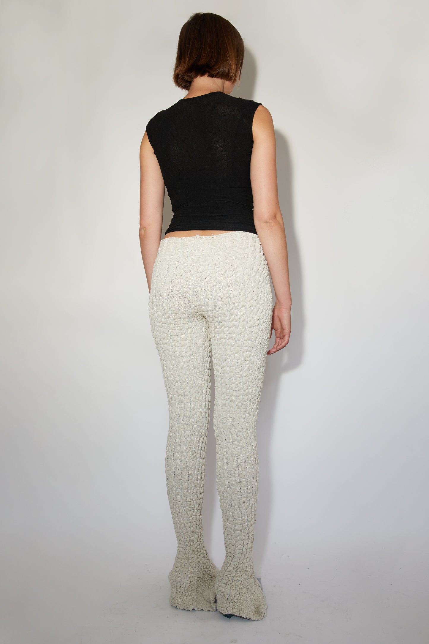 Bio-Crocodile Skin Flare Pants