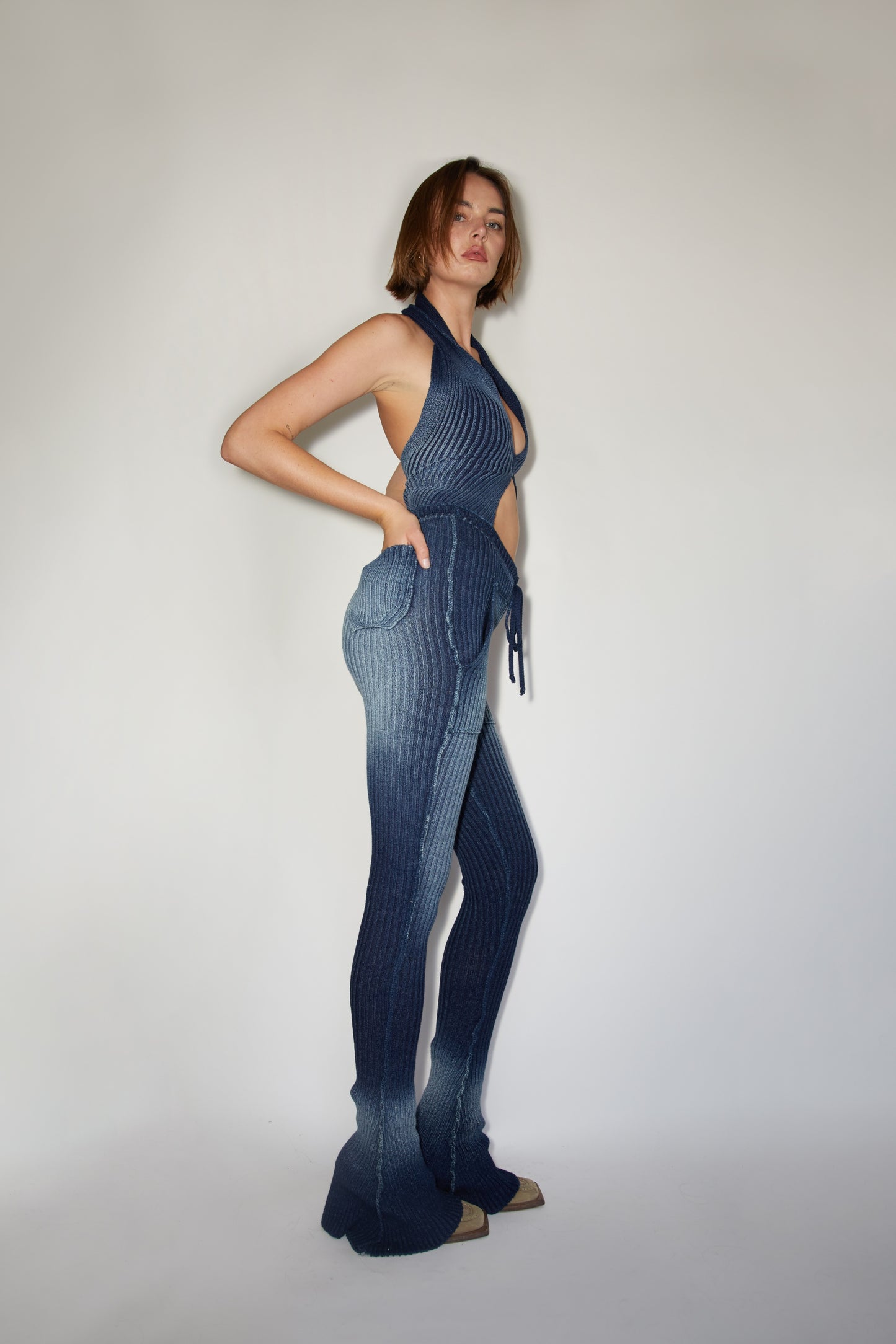 Halter Vest -- Shadow Wash