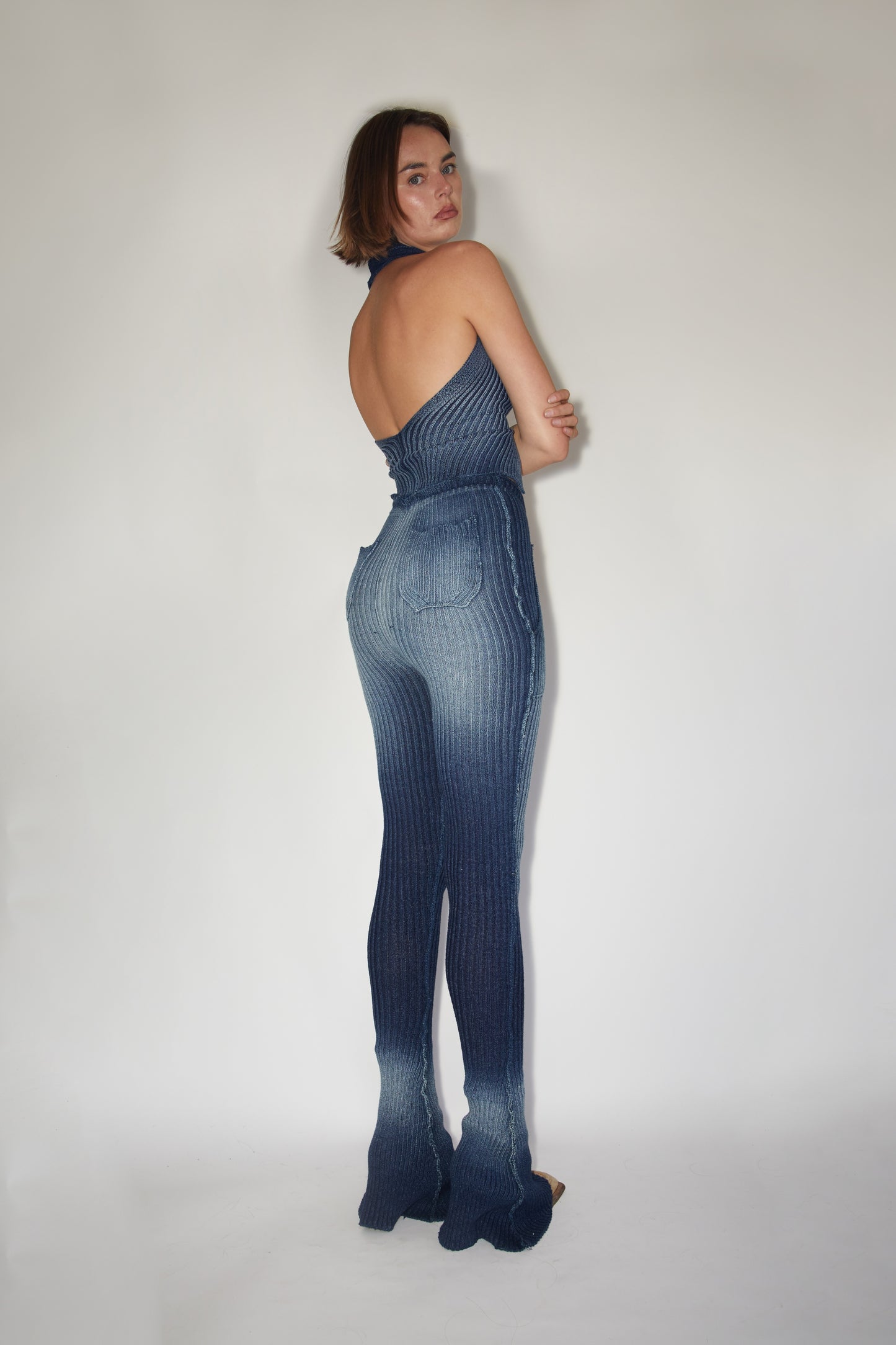 Halter Vest -- Shadow Wash