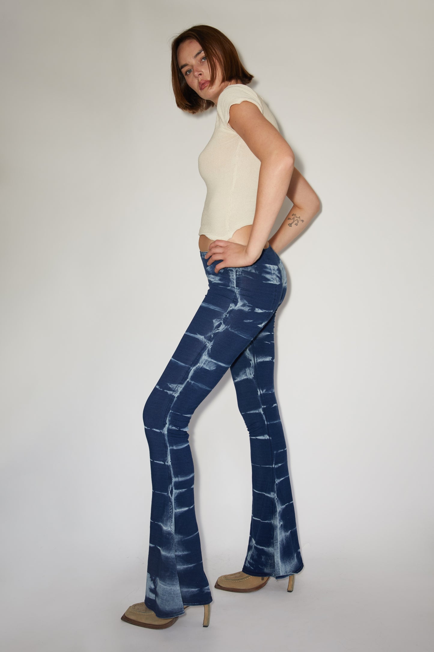 2020s Flare Pant - Shibori Wash