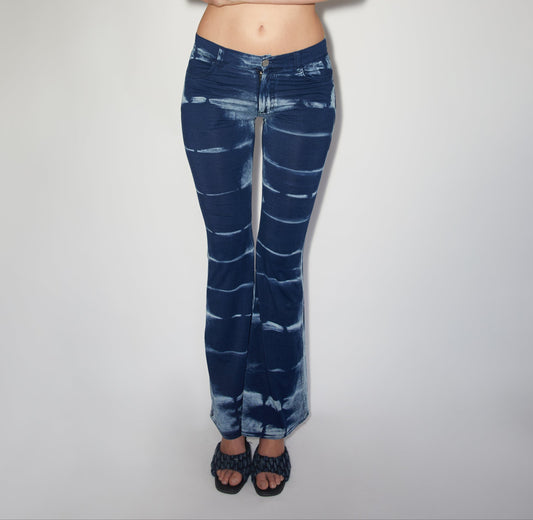 90s Flare Pant - Shibori Wash