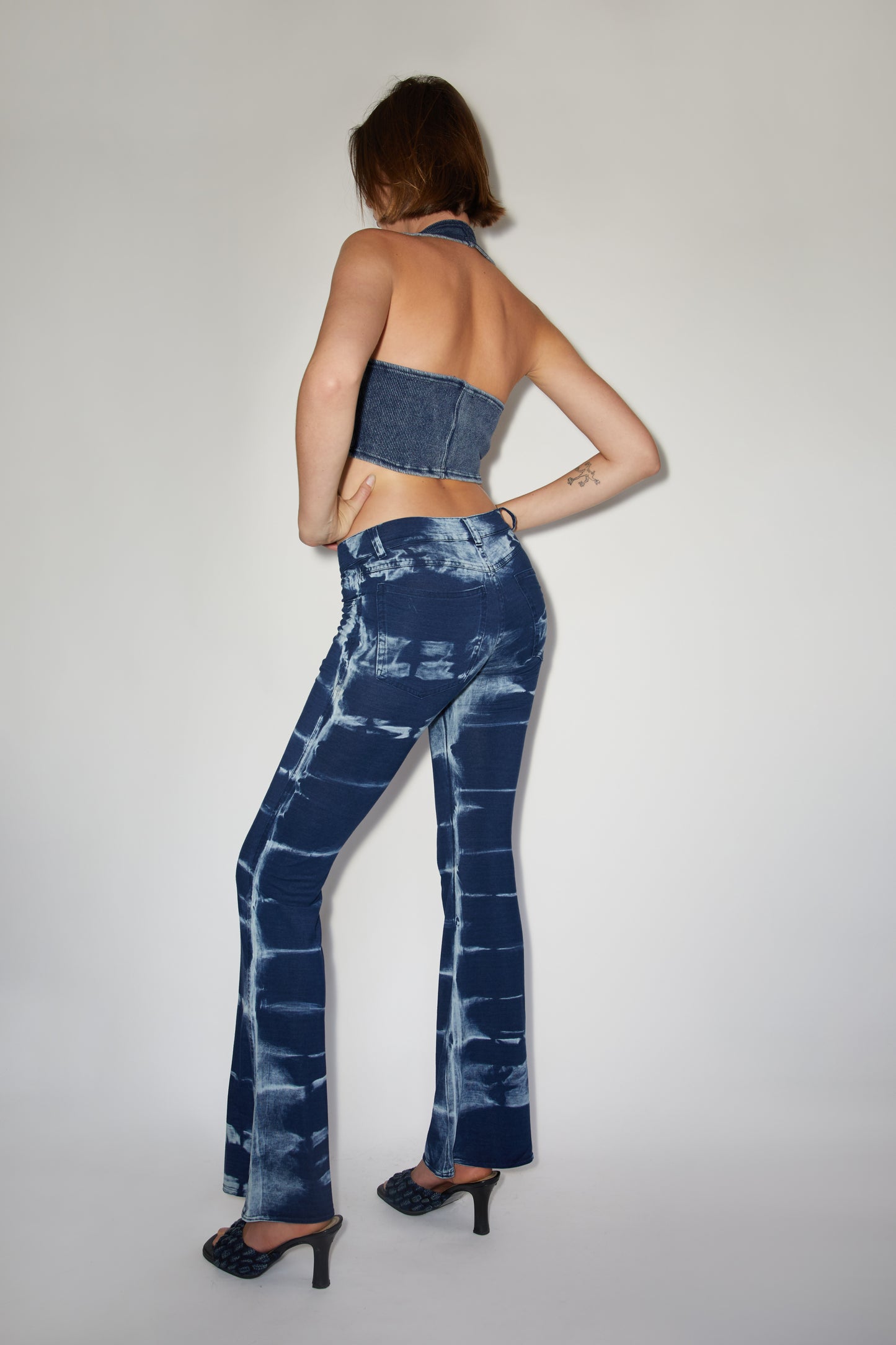 90s Flare Pant - Shibori Wash