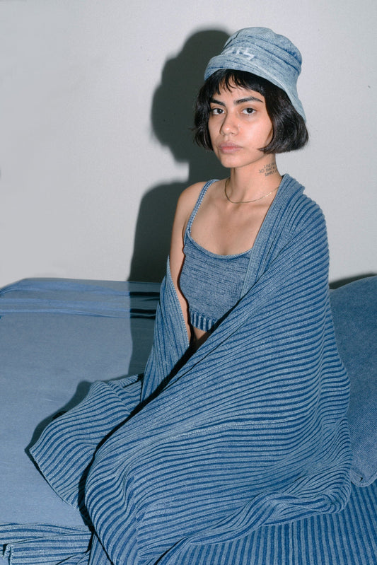 Ribbed Throw Blanket