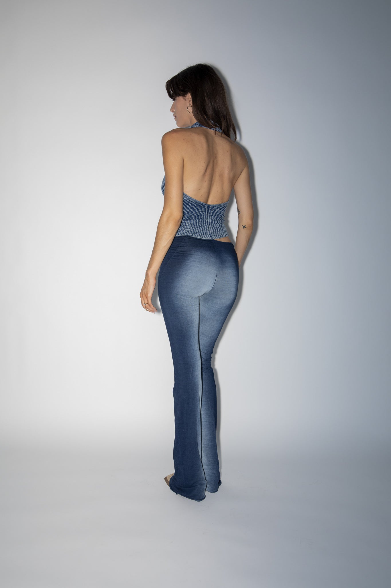 Denim Halter Vest